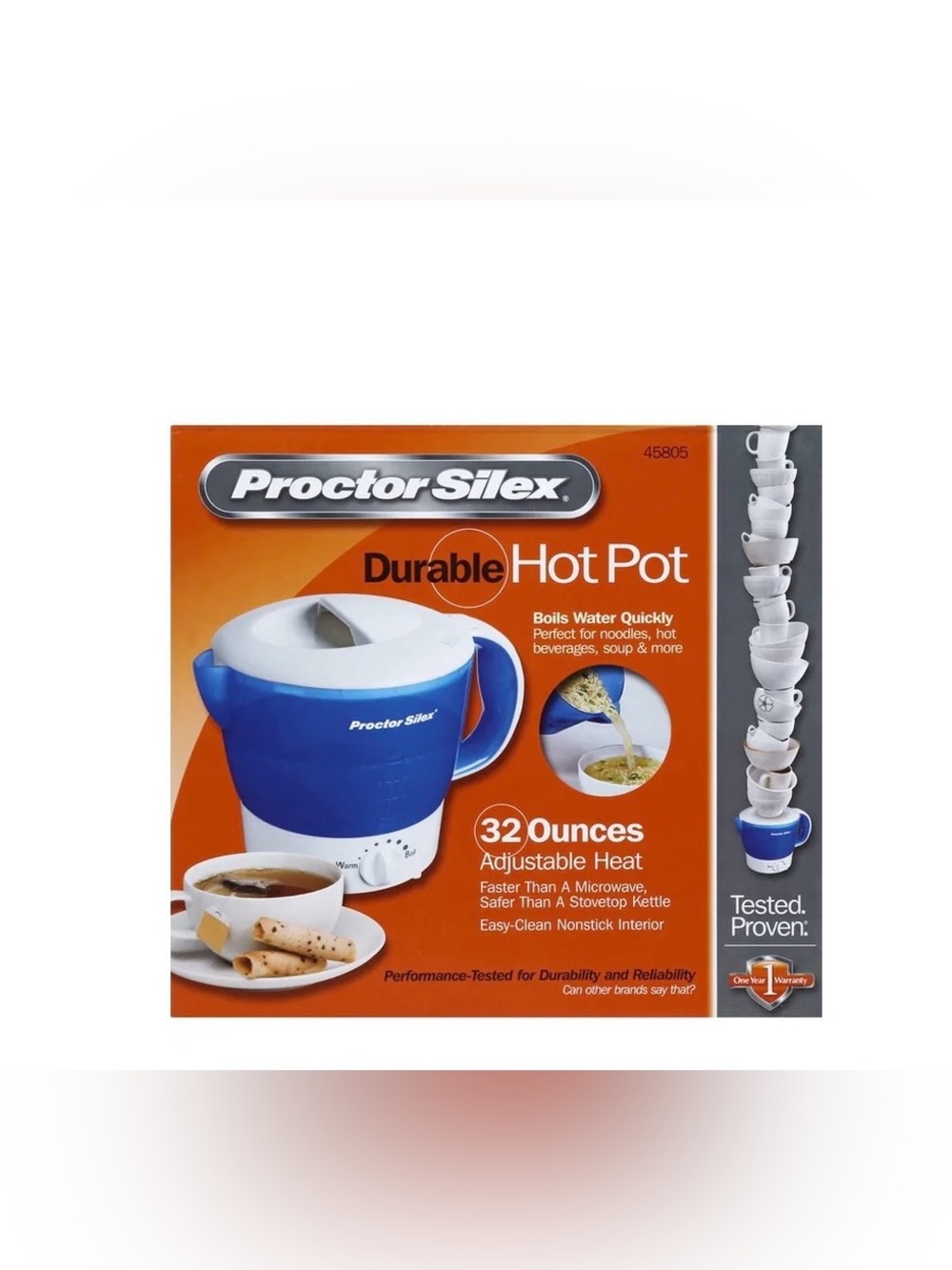 Proctor Silex Durable Electric Hot Pot 32 oz  NWT